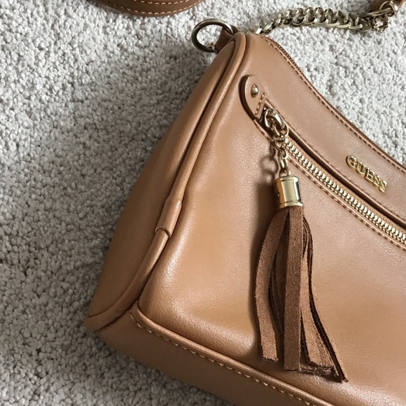 Guess Brown Crossbody Bag with Chain Strap - Picture 6 of 11
